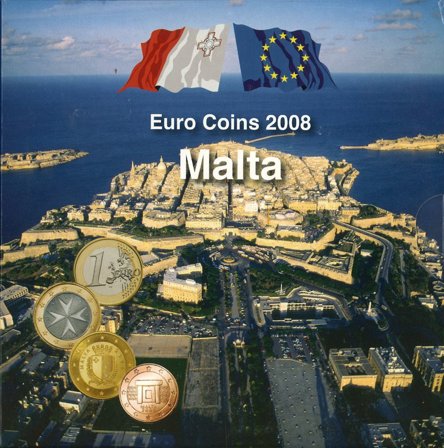 Malta 2008 - Euro mønt sæt i folder
