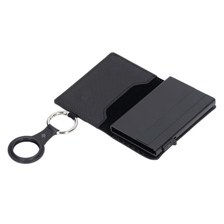Aluminium Kreditkortpung Identitetstyveri Beskyttelse Kulfiber Sort til Mænd Kvinder