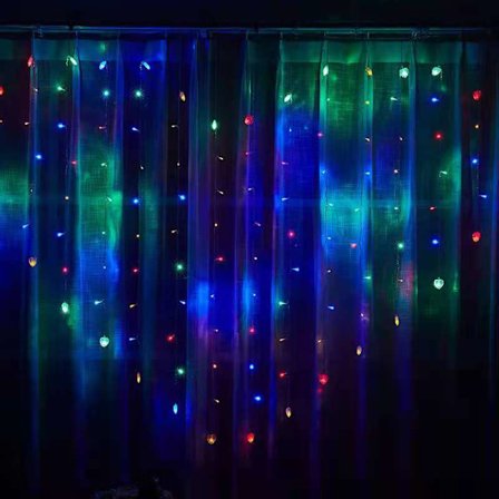 Mantianxing Fødselsdag Lys LED Kærlighed Gardin Lys Romantisk