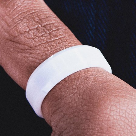 Ferrum | 8 mm White Brushed & Polished Bevelled Edge Ceramic Ring for Men - Ceramic rings