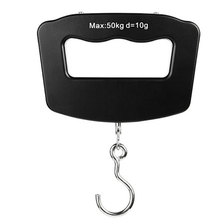 Hengende digital vekt - 50 kg Svart