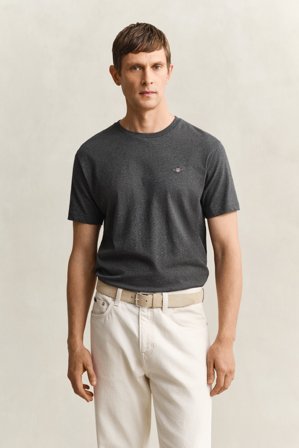 GANT Herren Regular Fit T-Shirt (XXXL) Dunkelgrau