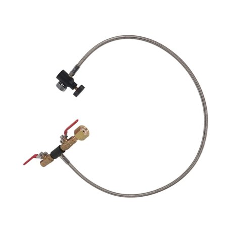 CGA-320 CO2-sylinterin täyttöadapteri letkulla soodakannun täyttämiseen 36 tuumaa mittarilla