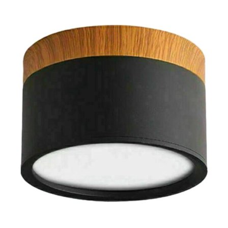 LED Loftlampe Varmt Hvid Downlight Til Stue Gang Sortblack1pcs