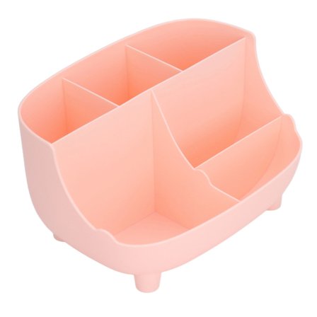 Skrivebordsopbevaringsboks Multifunktion Letvægts Praktisk Opbevaring Anti-Slip Slidstyrke Plast OpbevaringsboksPink