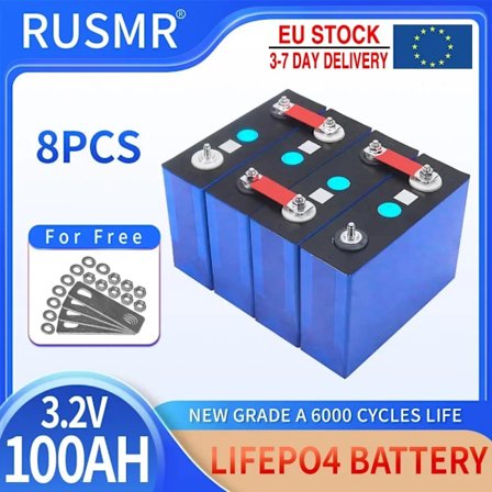 Hurtig levering 3,2V 50Ah 100Ah 320Ah 350Ah Lifepo4 lithiumjernfosfatbatteri gør det selv 12V 24V 36V48V genopladelige solceller