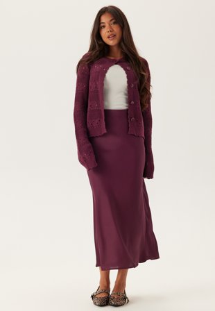 VILA - Viellette Hw Midi Skirt - Kläder - - Bubbleroom
