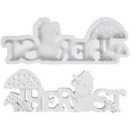 Silikonform med gresskarTakkegiving Gresskar Piggsvin Støpeformer for GipsLett Slipp Håndverk Maker Hjelp for Såpe Lys Gips Sement Harpiks Ornament