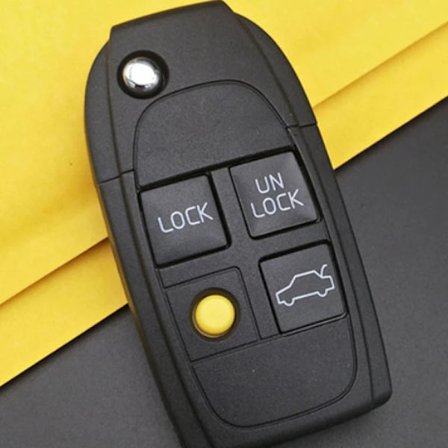 Til Volvo S60 XC90 V50 S40 V70 S60 S70 S80 XC70 Modificeret Flip Foldbar Bil Nøgle Skal Cover Etui NE66 Blad Send Kontakt