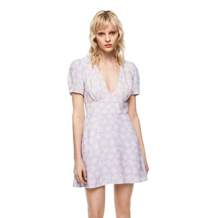 Pepe Jeans Floral Dua Lipa Kjole Pink, Dame