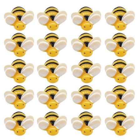 50 st Epoxiharts Fyllmedel Bi DIY Mini Bi Ornament 3D Bi Fyllnadsmaterial[D]