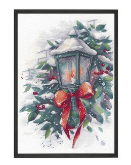 Stickpackung Bild Winterlicht