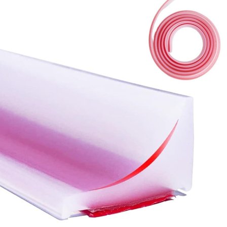 Selvklebende Dusjlist, Dusjterskel / Vannbarriere, Vannstopper Vannholderlist, Vannstopp Vannholdende list transparent-FX-