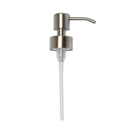 Sæbedispenser Pumpehoved Udskiftning Reservedel til Standard 28/400 (26mm-28mm/1.02in-1.10in) Halsstørrelse, Børstet Finish i Rustfrit Stål