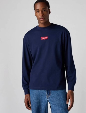 Levi's Ls Graphic Authentic Tee Badge - Navy - S