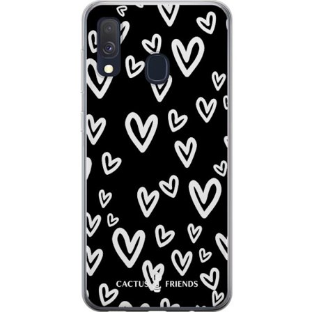 Yhteensopiva Puhelinkuori Samsung Samsung Galaxy A40 Cactus and Friends - Handdrawn Love Chaos