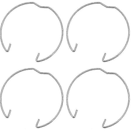 4 st Fjäderringar Fästen Clips & LED-glödlampshållare