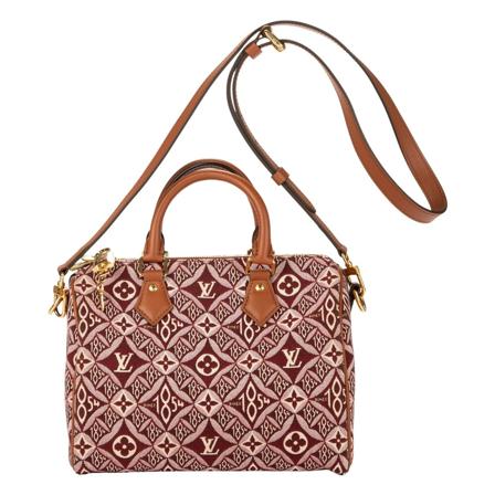 Louis Vuitton Vintage Ltd. Ed. Since Speedy Bandouliere 25 , Rood , Dames , Maat: ONE Size Vintage Tassen