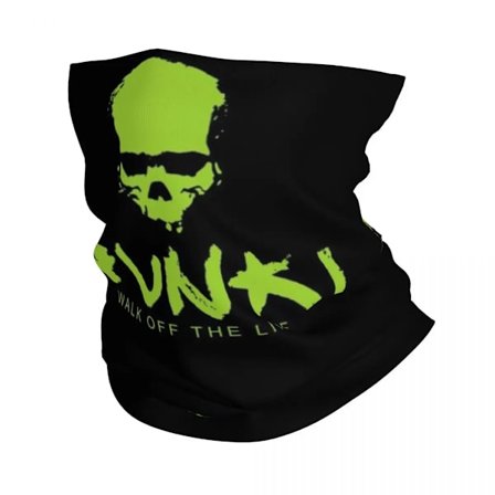 2pcs Gunki Logo Winter Headband Neck Warmer Women Men Ski Hunting Tube Scarf Face Bandana Gaiter