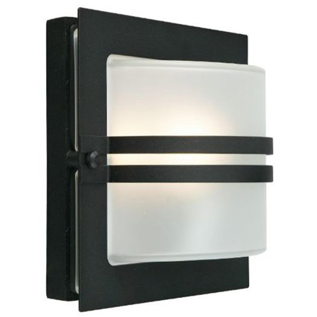 Norlys Bern 651 Væglampe E27, 60W, IP54, opal Sort, Belysning