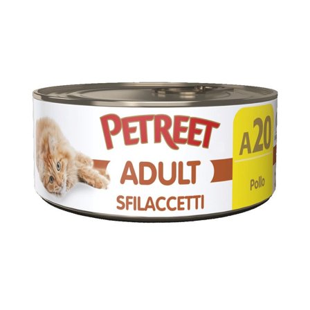 Petreet Adult Sfilaccetti Di Pollo Per Gatti Lattina 70g
