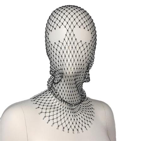 Rhinestone-verkkomaskki Kristalli Glitter Yökerho Pääasuste Naiset Halloween Asusteet Rave Party Pääpeite Kehon Korut