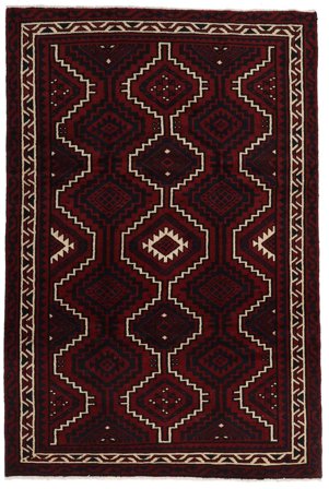 Handgeknüpft Persischer Lori Teppich 175X258 Dunkelrot/Beige