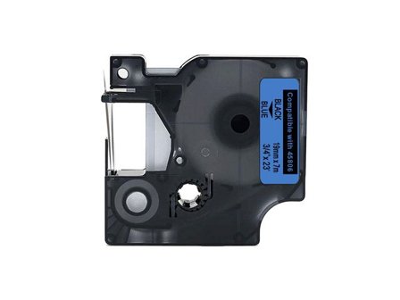 Tape 19mm Svart på Blå - Lyreco - Kontorsmaskiner - Märkmaskiner och tape - Tape - Dymo D1