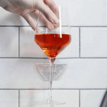 2-pakks vinglassholder for bad og dusj, for øl, vinflaske, drikke