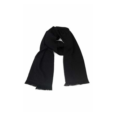 Philipp Plein Black Wool Scarf svart, Herr Halsdukar, Herr, Storlek: ONE SIZE