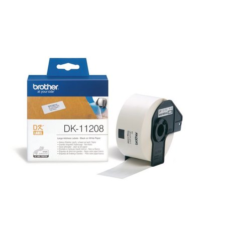 BROTHER Etikett DK11208 38x90mm 400/fp - Lyreco - Kontorsmaskiner - Etikettskrivare och etiketter - Etiketter - Brother