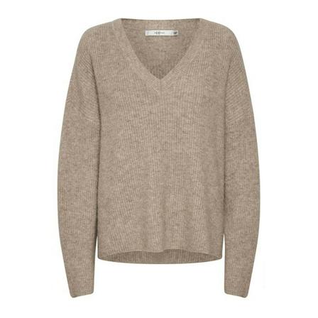 Gestuz, Alphagz V-Pullover 10905932 Beżowy, Kobieta, Rozmiar: M