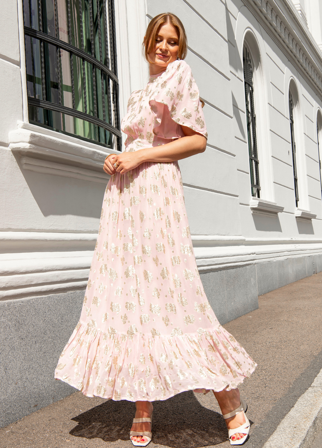 MISSMAYA - Heena Dress Blushing Bride - M