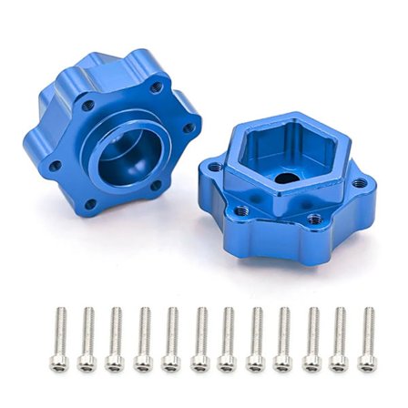 Hex-omvandlare Hex-huvudkoppling breddad på ena sidan 5mm 2st Ersättning för LOSI 1/8 LMT SOLID AXLE 4WD RC-bil
