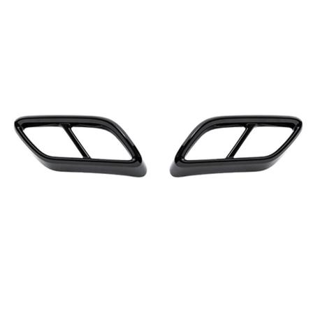 Bil bagudstødningsrør lyddæmper spids dæksel Trim til Golf 8 Mk8 tilbehør 2020 2021 Bright black