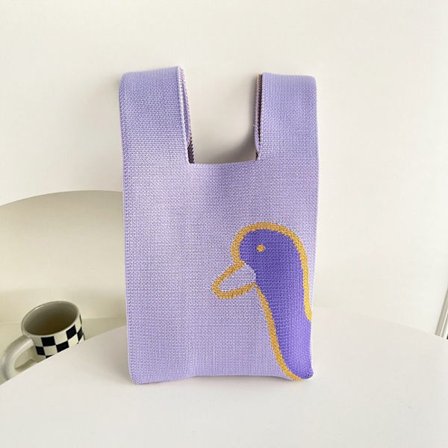 Knit Handbag Knot Wrist Bag 3 3