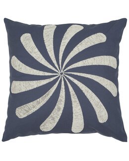 Kuddfodral Spin med brodyr 1-pack Blå - Fondaco