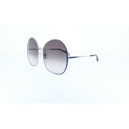 Chloé, CH 0014 Sunglasses Blauw, Dames, Maat:ONE Size,Zilver