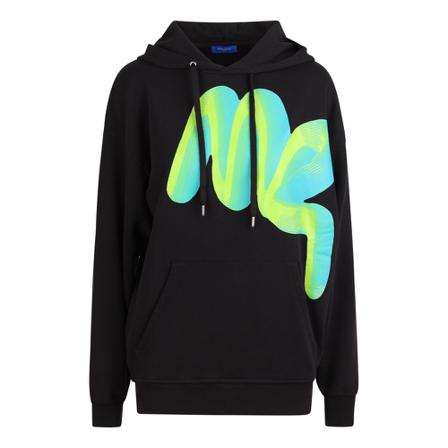 Nina Ricci, Logo Print Hoodie Zwart, Dames, Maat:L