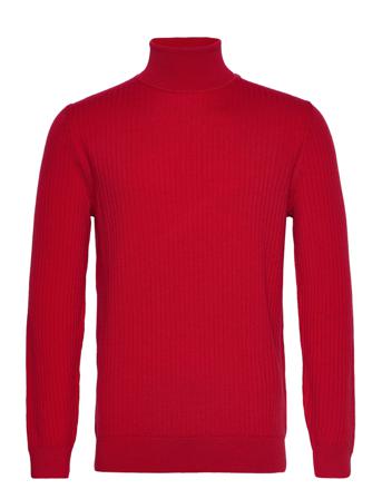 Laniero Knitwear Turtlenecks Röd BOSS