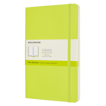 Classic Hard Cover Notebook Large Lemon Green Ruled