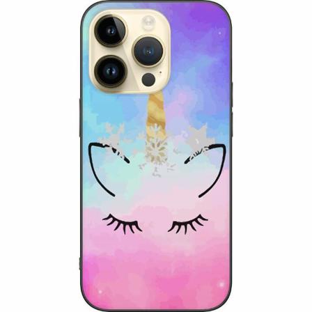 Apple Iphone 14 Pro Svart Skal Unicorn Enhörning