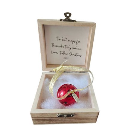 Jul Magisk Tro Klocka Vintage Järn Klocka Dekoration Jul Souvenir Klocka i Trälåda för Träd Hem Fester Dekor