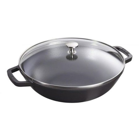 Wok - STAUB - 30 Cm - Fonte - Kompatibel Induktions - Livstidsgaranti