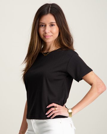 Sofie Schnoor T-shirt Noir T-shirts Fille - Kids Brand Store