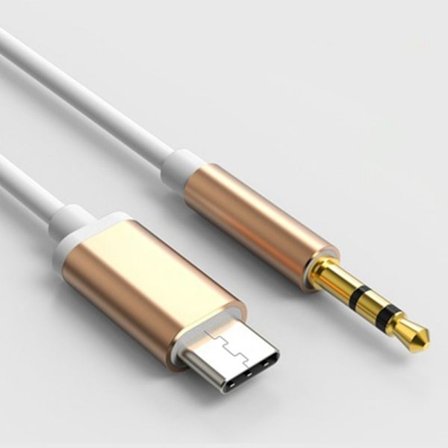 3 Stk Flettet Audio Kabel Højttaler Tilslutningskabel GULD