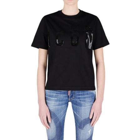 Dsquared2, T-Shirts Zwart, Dames, Maat:S