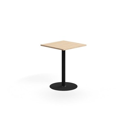 Bar table VERTICUS, 700x700x900 mm, oak/black