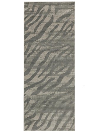Zebra Antique 80X200 Piccolo Grigio Chiaro Animale Passatoia Tappeto