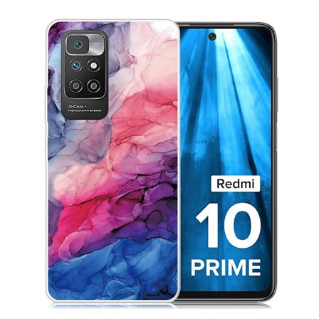 Marmormotiv Xiaomi Redmi 10 Prime / Xiaomi Redmi 10 skal - Vattenhaltigt Livfullt Mönster